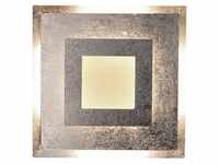 Led-Wandleuchte Window, Silber, Metall, quadratisch,quadratisch, F, 39x5.5x39...