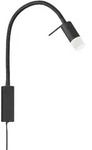 Fischer & Honsel Led-Wandleuchte Seng, Schwarz, Metall, F, 4x40 cm,...