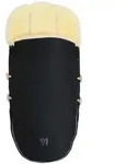 Kaiserbaby Lammfell-Fusssack, Schwarz, Fell, 44x95 cm, Baby on Tour,...