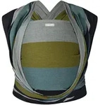 Hoppediz Babytragetuch, Dunkelblau, Blau, Gr&uuml;n, Grau, Textil, 70x0.1x460 cm, Baby on
