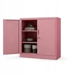 Jan Nowak Metallschrank, Rosa, Metall, 90x93x40 cm, Arbeitszimmer,...
