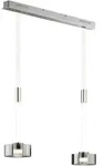 Fischer & Honsel Led-H&auml;ngeleuchte Lavin, Nickel, Metall, Glas, 20x150x64 cm,