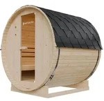 Artsauna Fasssauna, Natur, Holz, 191x193x180 cm, Freizeit, Wellness, Sauna