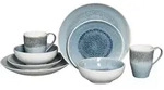 Creatable Kombiservice Caldera Eisblau, Wei&szlig;, Hellblau, Keramik, 8-teilig, 300