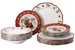 Hutschenreuther Tafelservice Happy Wintertime - H. Wintertime Red, Mehrfarbig,