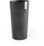 Ecopots Blumentopf, Dunkelgrau, Kunststoff, Beton Optik, Rund, 76.8 cm, Dekoration,