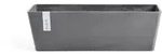 Ecopots Blumentopf, Grau, Kunststoff, Beton Optik, Rechteckig, 17.5 cm, Dekoration,