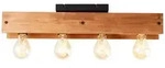 Brilliant Deckenleuchte, Schwarz, Holz, 60x11.7x13.5 cm, Lampen & Leuchten,