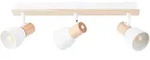 Brilliant Strahler Daintree, Natur, Wei&szlig;, Holz, Metall, 16.5x7x47.5 cm, schwenkbar,