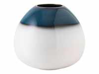 like.Villeroy & Boch Vase, Blau, Weiß, Keramik, 13 cm, Dekoration, Vasen,