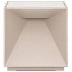 Sigor Akku-Tischleuchte Nutalis, Beige, Metall, quadratisch,quadratisch, 10x10x10 cm,
