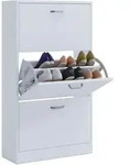 Mid.you Schuhkipper, Wei&szlig;, Holzwerkstoff, 59x105x22 cm, Garderobe,