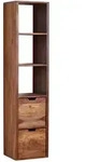 Mid.you Wandregal, Sheesham, Holz, Sheesham, massiv, 2 Schublade(n) Schubladen,