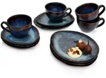 S&auml;nger Kaffeeservice, Dunkelblau, Keramik, 12-teilig, 26x34x24.75 cm,...