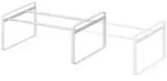 Yamazaki Schuhregal, Wei&szlig;, Metall, 40x25x17 cm, Garderobe, Schuhaufbewahrung,