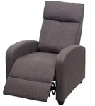 MCW Relaxsessel, Grau, Braun, Textil, 67x102x90 cm, Wohnzimmer, Sessel,...