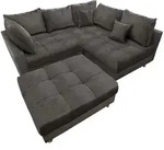 riess-ambiente Wohnlandschaft, Grau, Textil, L-Form, 220x85x190 cm, Oeko-Tex&reg;