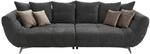 Hom`in Bigsofa, Schwarz, Metall, 2-3-Sitzer, F&uuml;llung: Schaumstoff, 300x79x133 cm,