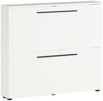 Schuhkipper, Wei&szlig;, Kunststoff, 100x85x19 cm, Typenauswahl, Garderobe,