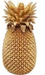 Kare-Design Vase, Gold, Kunststoff, Frucht, 25x50x25 cm, handgemacht, Dekoration,
