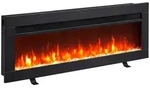 Elektrokamin Balderia Agnes 36, Schwarz, Metall, 92x33x15 cm, Fernbedienung,