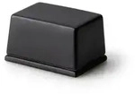 Continenta Butterdose, Schwarz, Keramik, 5x5x10 cm, K&uuml;chenzubeh&ouml;r,