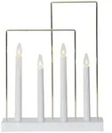 Eglo Led-Kerze, Wei&szlig;, Messing, Holz, Metall, Kunststoff, Eiche, 8x36x28.5 cm,