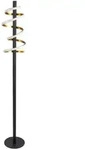 N&auml;ve Led-Stehleuchte Belleza, Schwarz, Wei&szlig;, Gold, Metall, 140 cm, Lampen &