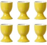 Ritzenhoff Breker Eierbecher, Gelb, Keramik, 5x6x5 cm, Tischkultur & Servieren,