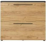 Germania Schuhkipper, Graphit, Eiche, Holzwerkstoff, 100x85x19 cm, Garderobe,