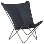 Lafuma Mobilier Garten-Relaxsessel, Dunkelgrau, Titan, Metall, Kunststoff, 91x87x83