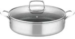 GSW Servierpfanne Inoxxa Black, Edelstahl, Metall, 4 L, ISO 9001, mit Dampfablass,