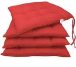 Zollner Stuhlkissen,, Rot, Textil, Quadratisch, 40x3x40 cm, Oeko-Tex&reg; Standard...