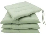 Zollner Stuhlkissen,, Hellgr&uuml;n, Textil, Quadratisch, 40x3x40 cm, Oeko-Tex&reg;...