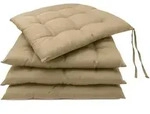 Zollner Stuhlkissen,, Hellbraun, Textil, Quadratisch, 40x3x40 cm, Oeko-Tex&reg;...