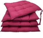 Zollner Stuhlkissen,, Pink, Textil, Quadratisch, 40x3x40 cm, Oeko-Tex&reg;...
