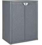 vidaXL Gartenschrank, Grau, Kunststoff, 45x88x65 cm, Aufbewahrung & Schutzh&uuml;llen,