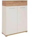 Germania Schuhschrank, Wei&szlig;, Eiche, Holzwerkstoff, 5 F&auml;cher, 1 Schublade(n)