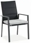 Niehoff Garden Gartenstuhl, Anthrazit, Schwarz, Metall, Textil, eckig, 62x96x61 cm,