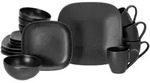 Creatable Kombiservice Magic Black Square, Schwarz, Keramik, 16-teilig, 300 ml,400