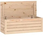 vidaXL Truhe, Braun, Holz, Kiefer, 36.5x33x88.5 cm, Esszimmer, B&auml;nke, Sitzb&auml;nke