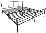 [en.casa] Metallbett, Schwarz, Metall, 180x200 cm, Schlafzimmer, Betten, Metallbetten