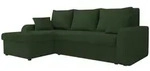 Mirjan24 Ecksofa, Dunkelgr&uuml;n, Kunststoff, 5-Sitzer, einzeln stellbar,...