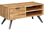 Mid.you Couchtisch, Natur, Holz, Akazie, massiv, 1 Schublade(n) Schubladen,