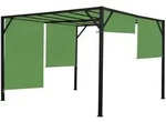 MCW Pergola, Gr&uuml;n, Metall, 405x212x405 cm, Sonnen- & Sichtschutz, Pavillons &