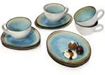 S&auml;nger Kaffeeservice, Pastellblau, Keramik, 12-teilig, 31x24x24 cm, kratzfest, Essen