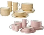 Ritzenhoff Breker Xxl, Rosa, Gelb, Keramik, 32-teilig, 2x2x2 cm, Essen & Trinken,