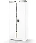 Jan Nowak Aktenschrank, Wei&szlig;, Metall, 90x195x40 cm, Arbeitszimmer, Aktenschr&auml;nke