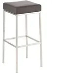 CLP Barhocker, Braun, Metall, 37x85x37 cm, Esszimmer, Barm&ouml;bel, Barhocker