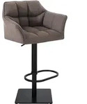 CLP Barhocker, Grau, Metall, 64x88x45 cm, Esszimmer, Barm&ouml;bel, Barhocker